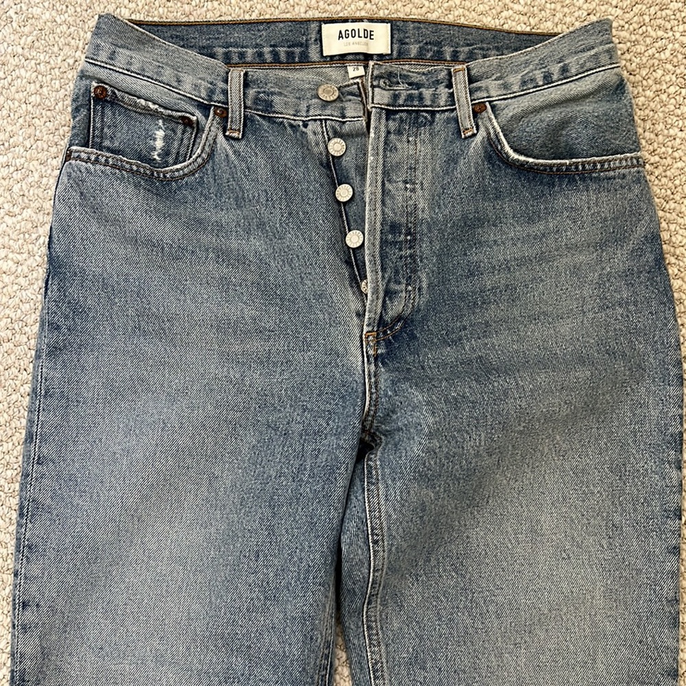 AGOLDE Riley High Rise Straight Crop Jeans - Picture 6 of 13